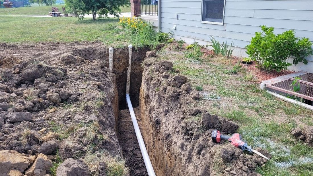 Water Line Trench Install — FloStar LLC